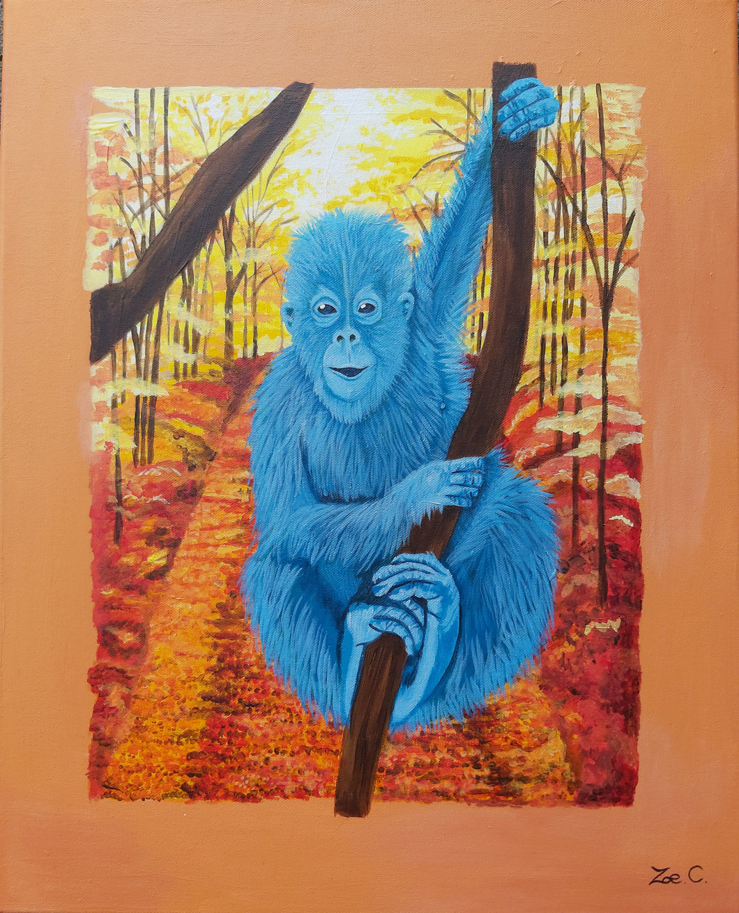 Monkeying around Original Painting