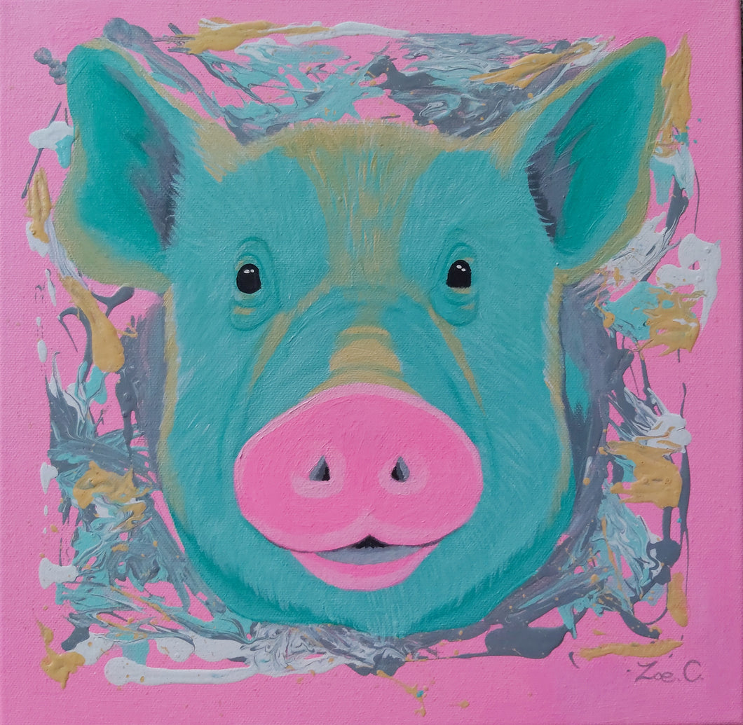 Mint Piggy Prints